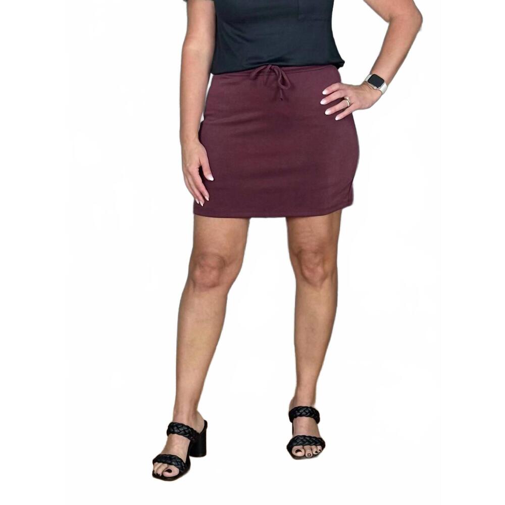 NEW WASABI + MINT whirlwind weekend skort in maroon
